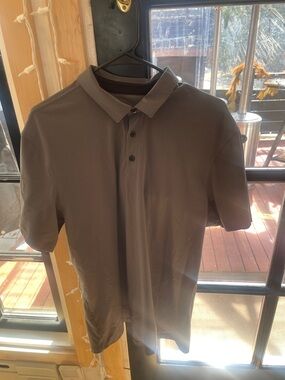 Men's Lululemon Short-Sleeve Polo Shirt - Gray
